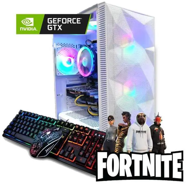 Odyssey DG19 R2 Custom Gaming PC White ATX LED Gaming Case RGB LED Fans Intel Core i5 3.0GHz 16GB RAM 1TB SSD GTX 1650 Wi-Fi Windows 11 Pro