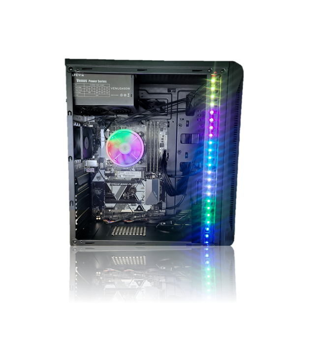 Odyssey Essentials 2025 Custom Workstation PC RGB Intel Core I5-8500 Upto 4.1GHz 16GB DDR4 RAM 1TB NVMe SSD Wi-Fi BT Windows 11 Pro