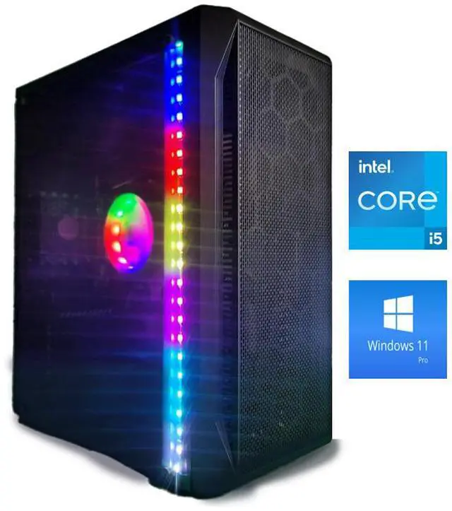 Odyssey Essentials 2025 Custom Workstation PC RGB Intel Core i5-8500 upto 4.1GHz 16GB DDR4 RAM 1TB NVMe SSD Wi-Fi BT Windows 11 Pro