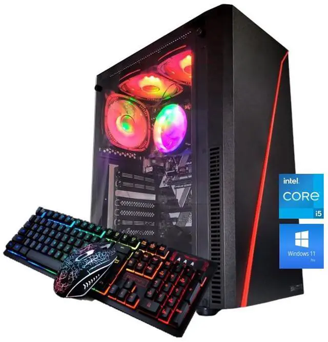 Odyssey Sahara R1 Custom Built PC RGB Intel Core i5-8500 upto 4.1GHz 16GB DDR4 RAM 1TB NVMe SSD Wi-Fi BT Windows 11 Pro