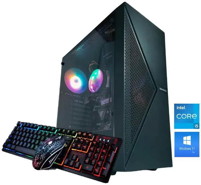 Odyssey Sahara V1 Custom Built PC RGB Intel Core i5-8500 upto 4.1GHz 16GB DDR4 RAM 1TB NVMe SSD Wi-Fi BT Windows 11 Pro
