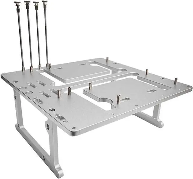 Open Air ATX PC Frame HTPC Water Cooling Test Bench Aluminum Case Bare Overclocking DIY Computer Support Graphics Card Silver