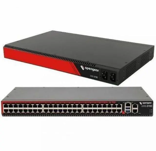 Opengear CM8148 Console Server - 1.95 GB - DDR4 SDRAM - Twisted Pair - 2 x Network (RJ-45) - 2 x USB - 48 x Serial Port - 10/100/1000Base-T - Gigabit Ethernet - Management Port - Rack-mountable
