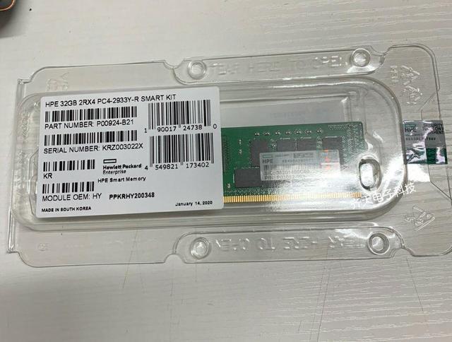 P00924-B21 HPE 32GB (1x32GB) Dual Rank X4 DDR4-2933 Registered Smart Memory NEW