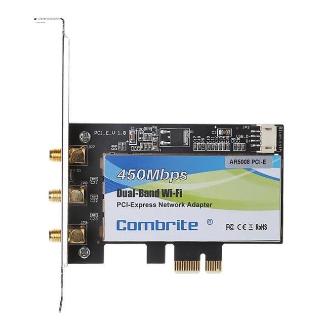 PCI-E 2.4G+5G Dual Band Wifi 300/450M PCI-Express Wlan Card For INTEL6300 AR5008