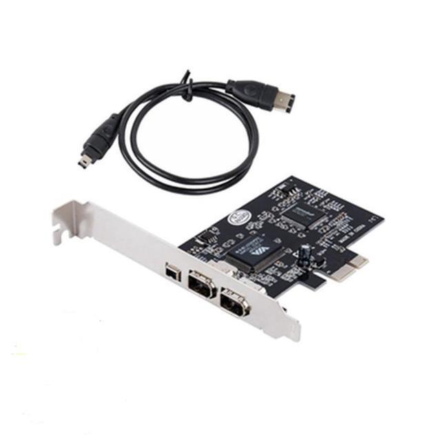 PCI-E To 1394a Expansion Card PCI Express To 1394 Adapter For DV Camera Video Capture Card High-Definition With 1M Cable