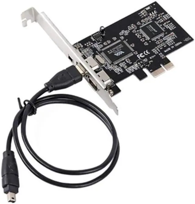 PCI-E to 1394a Expansion Card PCI Express to 1394 Adapter for DV Camera Video Capture Card High-Definition with 1M Cable