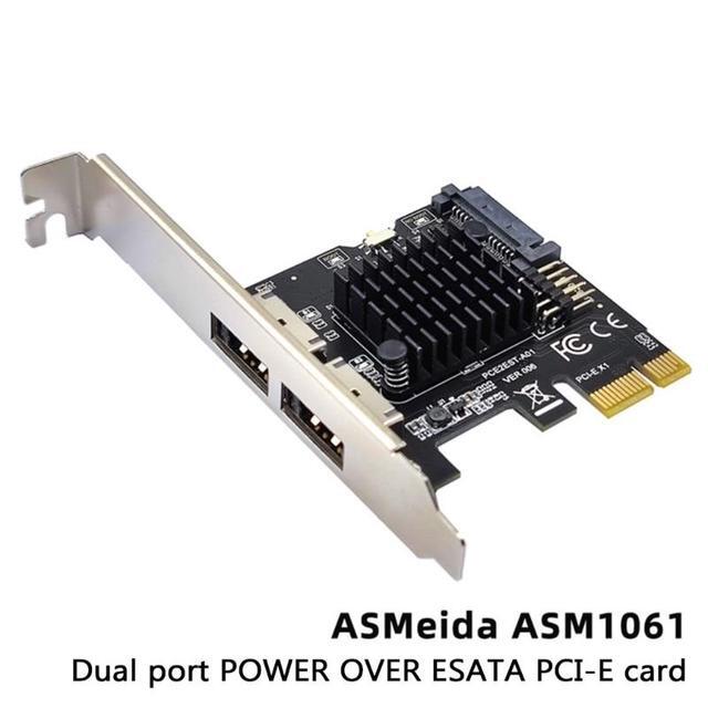 Pci-e To Dual Port POWER OVER ESATA Pci E To Power ESATA USB Expansion Card For Command Queuing Expansion Cards(A)