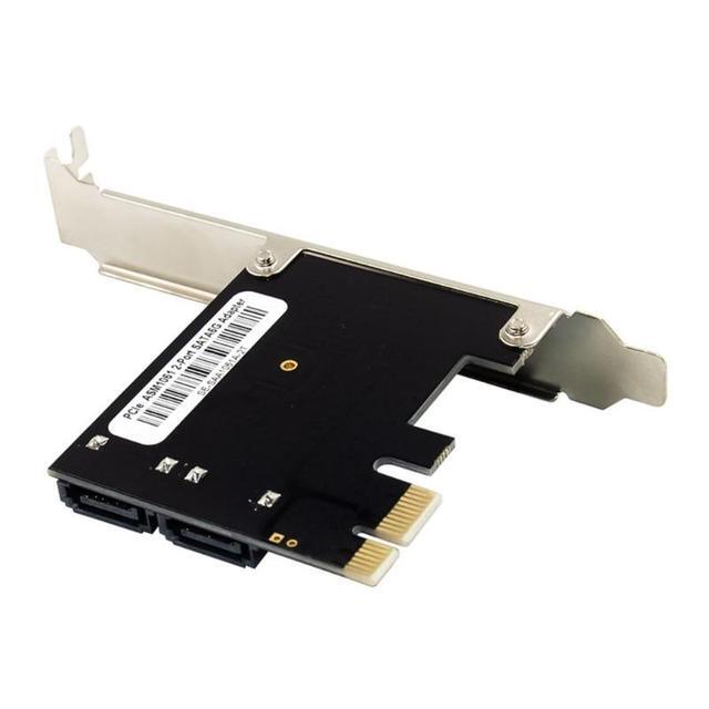 PCI-Express ASM1061 Single Chip Sata Expansion Card PCI-E To 2 Sata Gen3 6Gb Host Controller Adapter