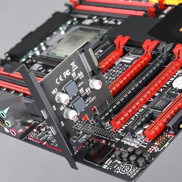 PCI Express X1/x4/x8/x16 To Dual Port Type C Data Transfer PD 20W Quick Charge USB-C Controller PCI-E Type C Add On Card