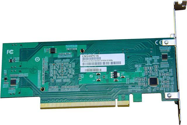 PCI Express X16 To 4*SlimSAS 8X Expander 8*U.2 NVMe SSD Adapter With SFF-8654 74 Pin Connector And Broadcom PLX8748 Chipset For Servers