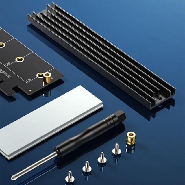 PCIE 4.0 X16 To For M.2 NVME SSD Adapter Card For M.2 NVME To PCIE X16 Expansion Card 64Gbps Support 2230 2242 2260 228