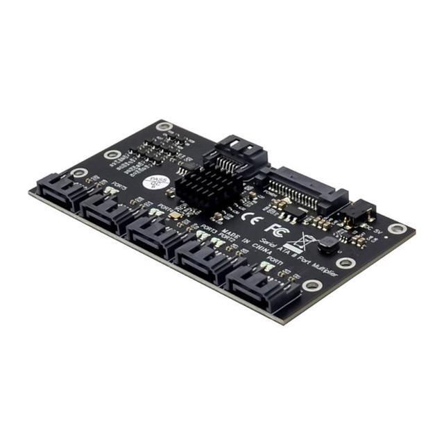 PCIE SATA III 6 Ports Controller Card Slots PCI Express SATA 3.0 Adapter 6Gbps Expansion Card For Chia Mining JMB575