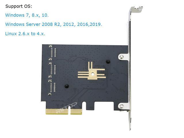 PCIe SATA Iii Card RIITOP 6 Port SATA 3.0 PCI-e Expansion Card Adapter Converter ASM1166 Chipset Support SATA 6G AHCI SPAN (Only Support PCIe X4 Or Above)