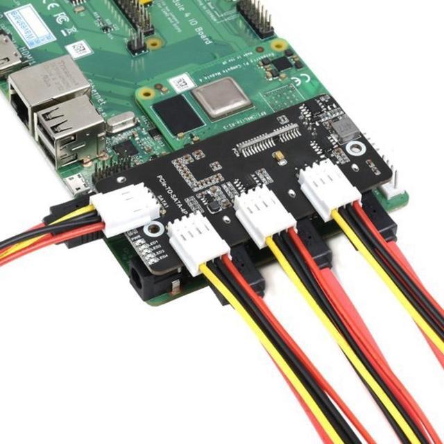 PCIE To SATA Adapter PCIE To SATA3.0 Expansion Card 4Port SATA3.0 Expansion Card Adapter 6Gbps Speed SATA Interface