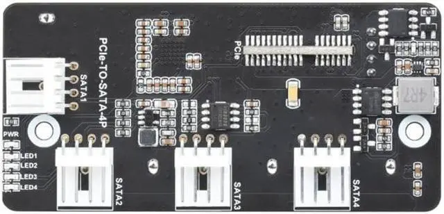 PCIE to SATA Adapter PCIE to SATA3.0 Expansion Card 4Port SATA3.0 Expansion Card Adapter 6Gbps Speed SATA Interface