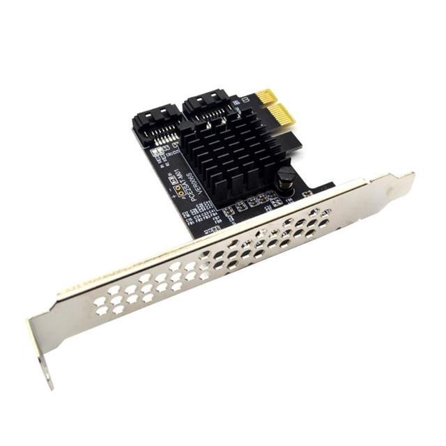PCIE To SATA Expansion Card ASM1061 Chip PCI Express X1 To 2 Port SATA 3.0 6Gb Adapter Controller PCI-E SATA Card