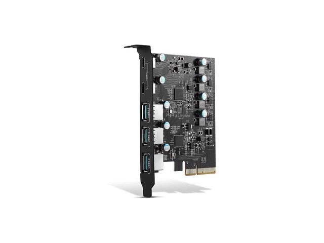PCIe To USB 3.2 Gen 2 Card With 20Gbps Bandwidth 5Port (3X USBA 2X USBC) Converter PCIE Splitter For Windows 10/8