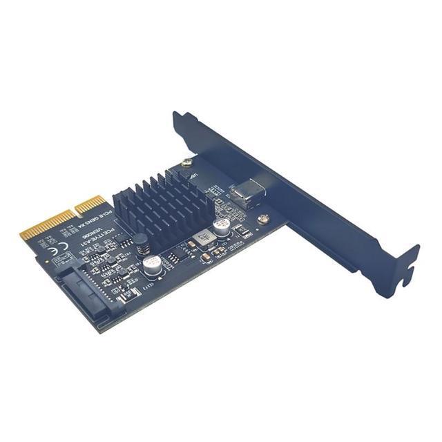 PCIe To USB 3.2 Gen2 Adapter Card With 20Gbps Bandwidth PCI-Express Expansion Card Internal Motherboard Riser Card