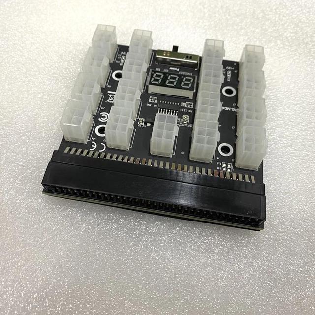 Placa De Arranque De 17 Puertos Conector De 6 Pines Pantalla LED Para Fuente De Alimentación De Minería GPU BTC De 1200W/1400W/750W Gran Oferta