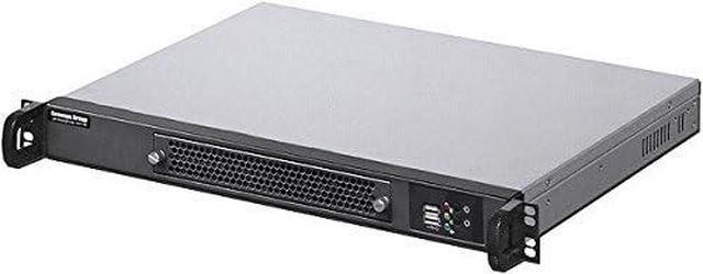 PLINKUSA RACKBUY 1U Rackmount Chassis(11.81" Deep)(Micro-ATX/Mini ITX)(4x2.5 7~15mmHDD/SSD)(Customize 1U IO Shield)(NO Power Supply No Rail No System And Case Only) IPC-1304M