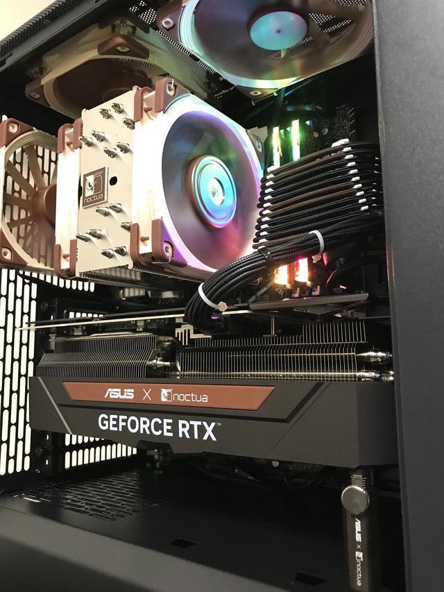 PRC BLACKWOOD1 Custom Gaming Desktop PC Intel Core I9-13900K 3.0GHz 24-Core 32GB DDR5 4TB NVMe 10TB HDD Noctua Edition GeForce RTX 4080 16GB GDDR6X Wi-Fi BT Windows 11 Home