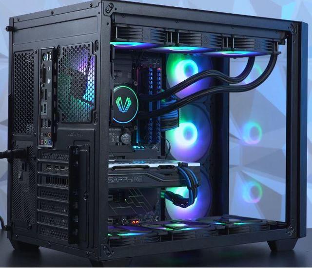 PRC DEMONIO1 Custom Gaming Desktop PC Intel Core I7-12700K 3.6GHz 12-Core 16GB DDR4 1TB NVMe 4TB SSD GeForce RTX 4070 12GB GDDR6X Wi-Fi BT 280mm ARGB AIO Liquid Cooling Windows 11 Home
