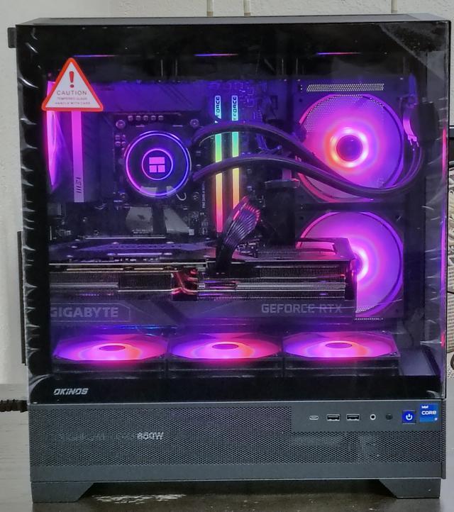 PRC ShadowGlass Custom Gaming Desktop PC Intel Core I7-12700K 3.6GHz 12-Core 16GB DDR4 1TB NVMe 4TB SSD GeForce RTX 4090 24GB GDDR6X Wi-Fi BT 360mm ARGB AIO Liquid Cooling Windows 11 Home
