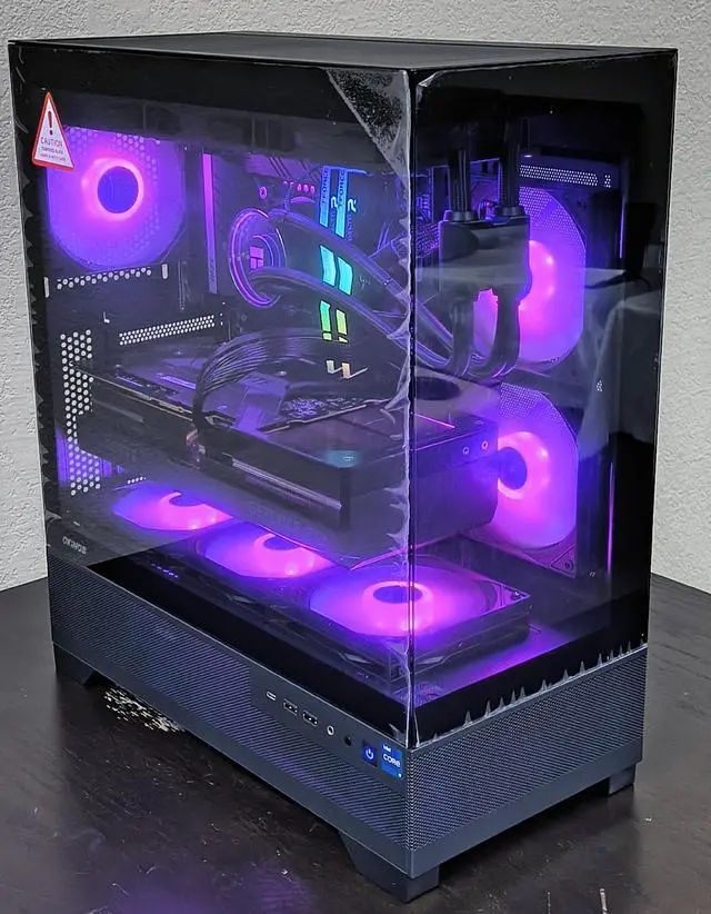 PRC ShadowGlass Custom Gaming Desktop PC Intel Core i7-12700K 3.6GHz 12-Core 16GB DDR4 1TB NVMe 4TB SSD GeForce RTX 4090 24GB GDDR6X Wi-Fi BT 360mm ARGB AIO Liquid Cooling Windows 11 Home