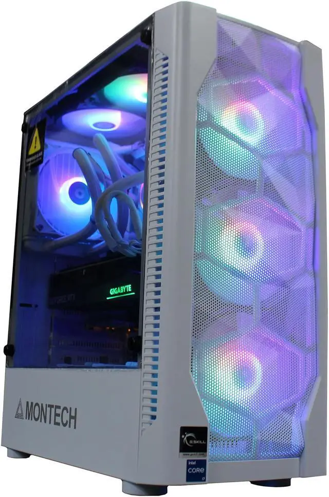 PRC White Magic Next-Level Gaming Desktop PC 12th Gen. Intel Core i7-12700K 3.6GHz 12-Core 16GB DDR5-5200 RAM NVIDIA GeForce RTX 3060 12GB GDDR6 2TB NVMe M.2 SSD Wi-Fi Bluetooth W11 Home