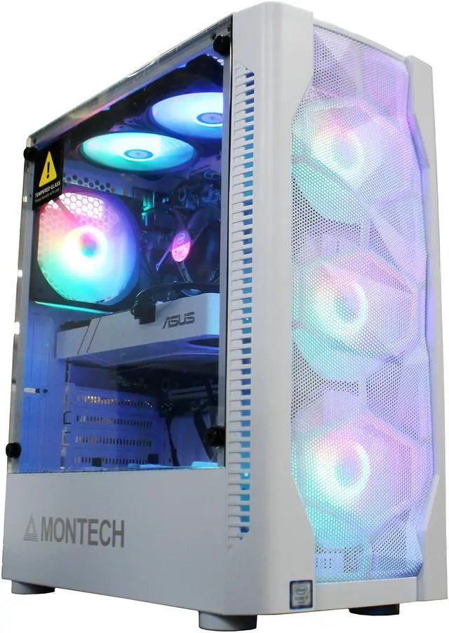 PRC WHITEGOLD Special Edition Custom Gaming PC Intel Core i7-2600 3.4GHz Quad Core 16GB DDR3 1TB SSD NVIDIA GeForce GTX 970 4GB GDDR5 Wi-Fi BT W10 Home