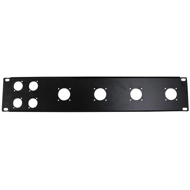 ProX T-P2-4X4 2 Unit Unloaded Rack Panel For 4 XLR-D & 4 NL4 Speakon Or NAC3