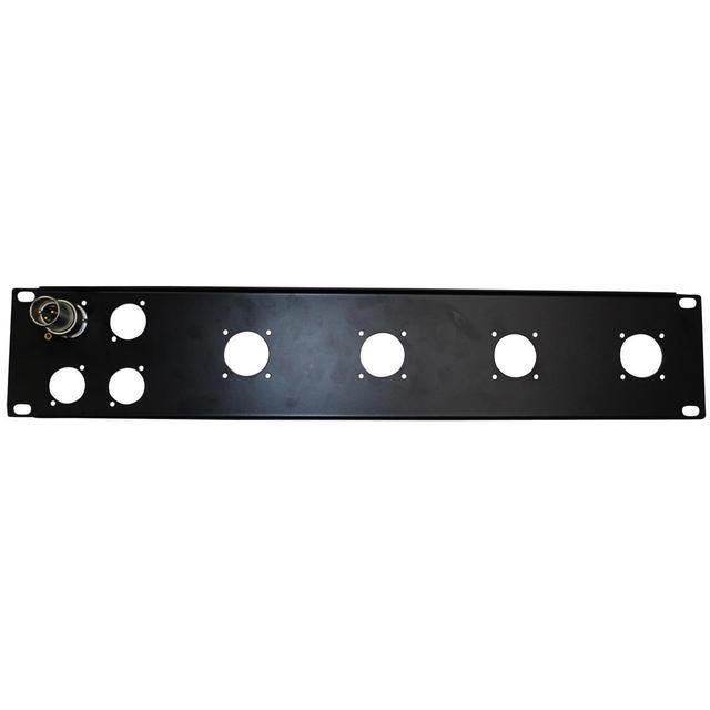 ProX T-P2-4X4 2 Unit Unloaded Rack Panel For 4 XLR-D & 4 NL4 Speakon Or NAC3