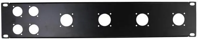 ProX T-P2-4X4 2 Unit Unloaded Rack Panel for 4 XLR-D & 4 NL4 Speakon or NAC3