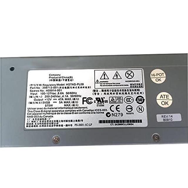PSU For MSA60 MSA70 DL320S 575W Power Supply HSTNS-PL09 398713-001 405914-001