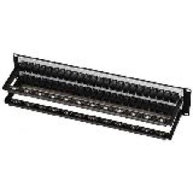 PTCH PNL CAT5E FD-THR 2U SHIELDED 48PT