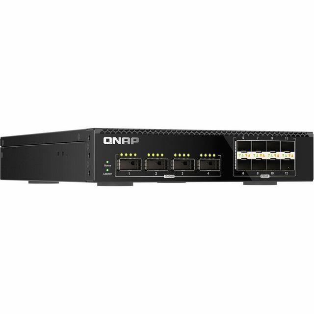 QNAP QSW-M7308R-4X Ethernet Switch - Manageable - 25 Gigabit Ethernet 100 Gigabit Ethernet - 25GBase-X 100GBase-X - 2 Layer Supported - 100 W Power Consumption - Optical Fiber - 1U - Rack-mountable