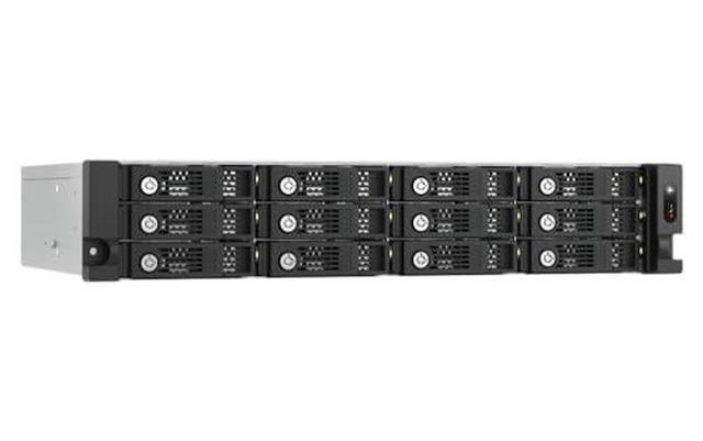 QNAP TL-R1200PES-RP-US 12 Bay 2U Short Depth Rackmount PCIe Interface SATA JBOD For Petabyte-Scale Expansion (Diskless)
