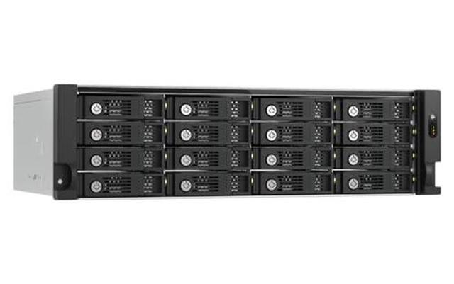 QNAP TL-R1600PES-RP-US 16 Bay 3U Short Depth Rackmount PCIe Interface SATA JBOD For Petabyte-Scale Expansion (Diskless)
