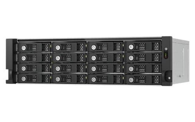 QNAP TL-R1600PES-RP-US 16 Bay 3U Short Depth Rackmount PCIe Interface SATA JBOD For Petabyte-Scale Expansion (Diskless)