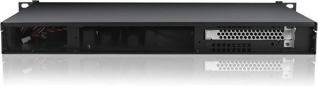 RackChoice 1U Rackmount Server Chassis 9.84" Depth Support Mini-itx M/B Only