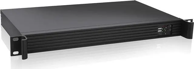 RackChoice 1U Rackmount Server Chassis 9.84" Depth Support Mini-itx M/B only