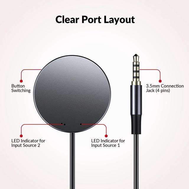 Remote Switch Button EXB01 For IDock C20 (for 2 Laptops)/D23(for 2 PC 3 Monitors) 4ft Extension For Effortless Device Switching