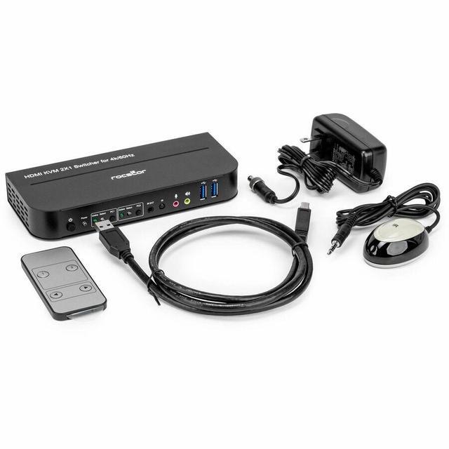 Rocstor SolidKVM SK06 4K HDMI And USB 3.0 2?1 KVM Switch - 2 Computer(s) - 1 Local User(s) - 4K - 4096 X 2160 - 6 X USB - USB 2.0 - 3 X HDMI