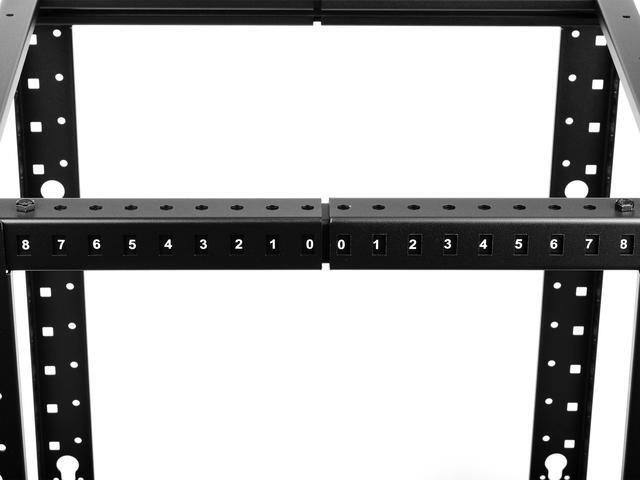 Rosewill 12U Open Frame Server Rack 4-Post Network Server Rack Adjustable Depth Frame Rack Heavy Load Rack For Computer/Data/AV/IT Equipment/Network Equipment-RSR-4P12U001