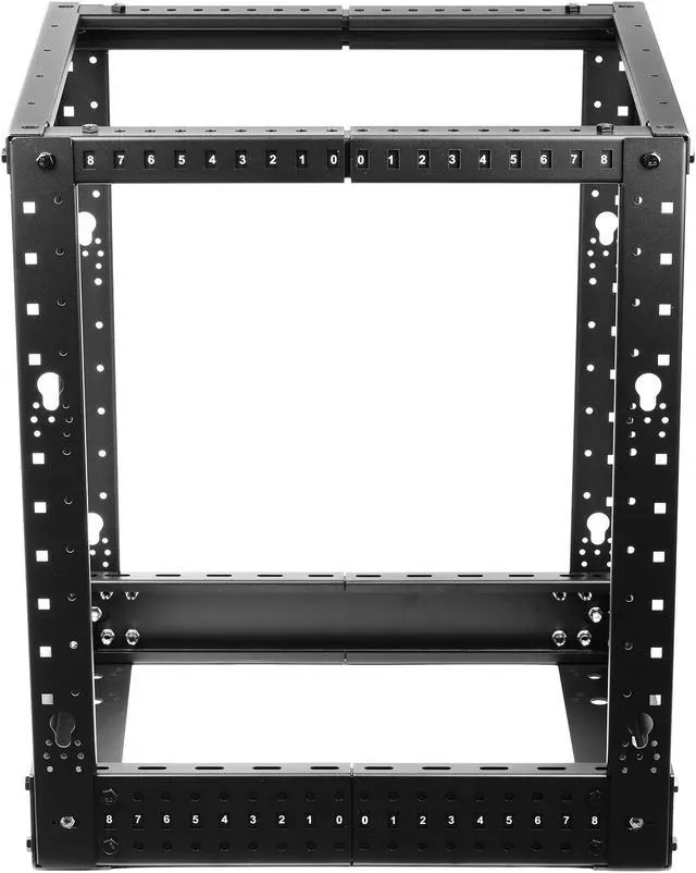 Rosewill 12U Open Frame Server Rack 4-Post Network Server Rack Adjustable Depth Frame Rack Heavy Load Rack for Computer/Data/AV/IT Equipment/Network Equipment-RSR-4P12U001