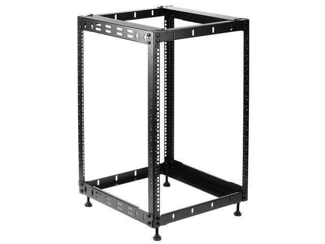 Rosewill 15U Open Frame Network Rack For Servers & AV Gear Server Rack Floor Standing Or Wall Mounted AV Rack For 19" Networking Servers And Audio 20 Inches Depth-RSWR-15U001
