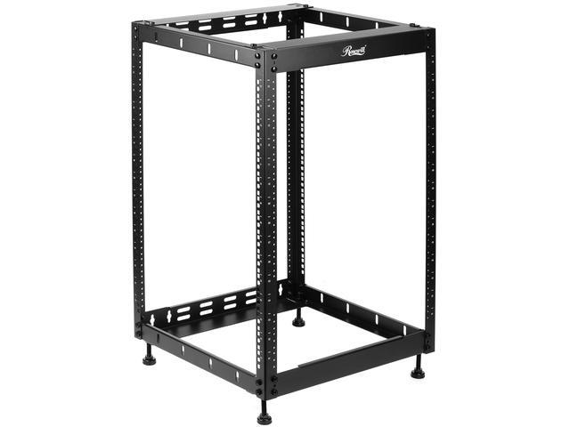 Rosewill 15U Open Frame Network Rack For Servers & AV Gear Server Rack Floor Standing Or Wall Mounted AV Rack For 19" Networking Servers And Audio 20 Inches Depth-RSWR-15U001