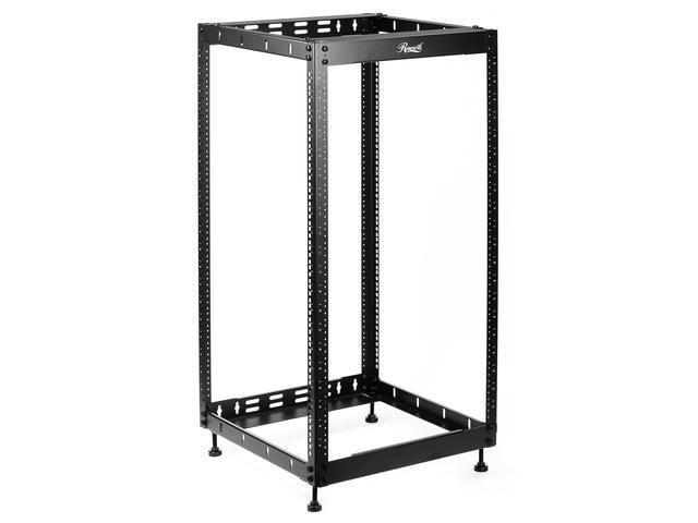 Rosewill 20U Open Frame Network Rack For Servers & AV Gear Server Rack Floor Standing Or Wall Mounted AV Rack For 19" Networking Servers And Audio 20 Inches Depth-RSWR-20U001