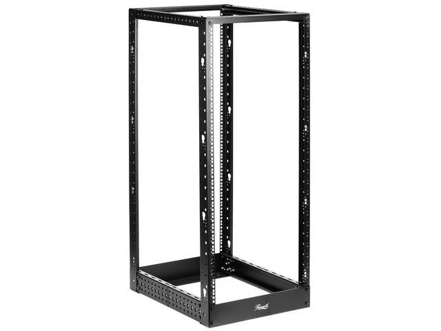 Rosewill 25U Open Frame Server Rack 4-Post Network Server Rack Adjustable Depth Frame Rack Heavy Load Rack For Computer/Data/AV/IT Equipment/Network Equipment-RSR-4P25U001